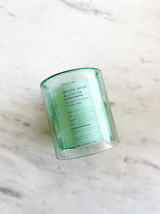 MATCHA VERDE & CITRINE | VIRGIN COCONUT CRÈME WAX & WOODEN WICK CANDLE