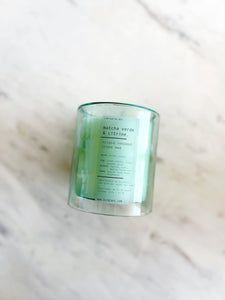 MATCHA VERDE & CITRINE | VIRGIN COCONUT CRÈME WAX & WOODEN WICK CANDLE