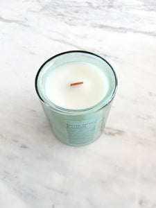 MATCHA VERDE & CITRINE | VIRGIN COCONUT CRÈME WAX & WOODEN WICK CANDLE