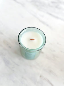 MATCHA VERDE & CITRINE | VIRGIN COCONUT CRÈME WAX & WOODEN WICK CANDLE