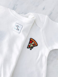 PEPPERONI PIZZA LONG SLEEVE ONESIE