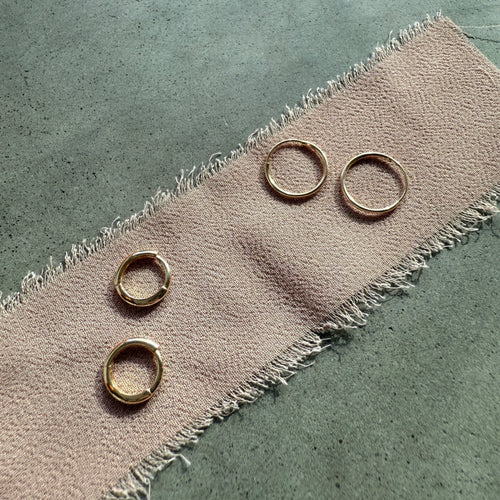 DELICATE HOOP EARRINGS 14KT YELLOW GOLD