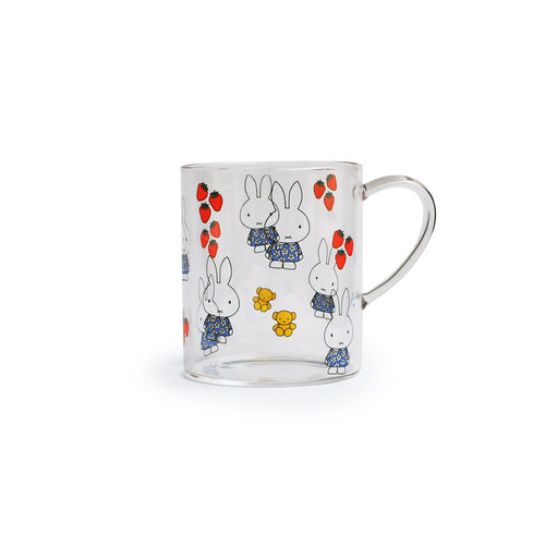 MIFFY GLASS MUG- STRAWBERRY