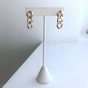 SQUARE LINK CHAIN EARRINGS