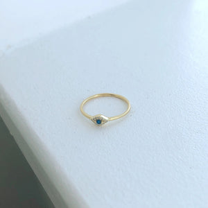 EVIL EYE GEM RING