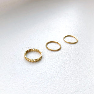 STACK PINKY RING SET