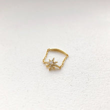 Load image into Gallery viewer, STARBURST PINKY CHAIN RING