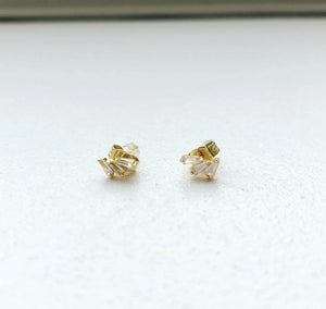 TRIO BAGUETTE GEM STUDS
