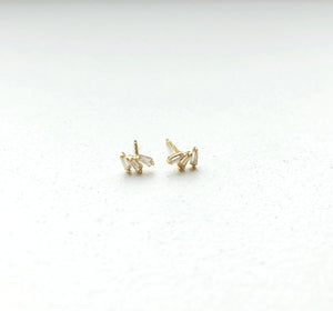 TRIO BAGUETTE GEM STUDS