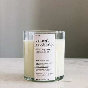 CARAMEL MACCHIATO | 100% SOY WOODEN WICK CANDLE