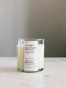 CARAMEL MACCHIATO | 100% SOY WOODEN WICK CANDLE