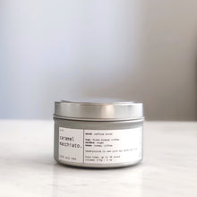 Load image into Gallery viewer, CARAMEL MACCHIATO | 100% SOY TRAVEL SIZE CANDLE