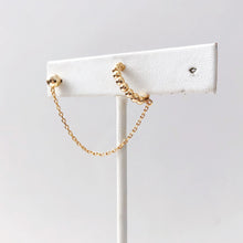 Load image into Gallery viewer, ROUNDED STUD, CHAIN + EARCUFF