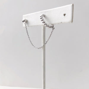 ROUNDED STUD, CHAIN + EARCUFF