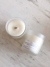 Load image into Gallery viewer, GRAPEFRUIT &amp; MINT LEAVES | VIRGIN COCONUT CRÈME WAX &amp; WOODEN WICK CANDLE