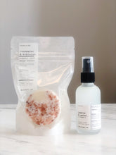 Load image into Gallery viewer, ROSEWATER &amp; HIBISCUS ORGANIC SOAP + HAND SANITIZER SPRAY KIT