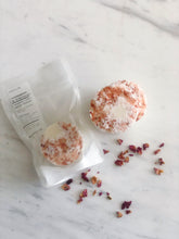 Load image into Gallery viewer, ROSEWATER + HIBISCUS ORGANIC COCO MANGO BUTTER EXFOLIATING SOAP