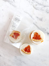 Load image into Gallery viewer, GRAPEFRUIT + MINT LEAVES ORGANIC COCO MANGO BUTTER SOAP