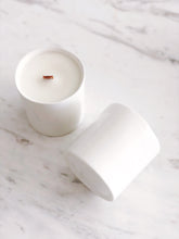 Load image into Gallery viewer, YUZU BLOSSOM &amp; HINOKI | VIRGIN COCONUT CRÈME WAX &amp; WOODEN WICK CANDLE