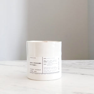 YUZU BLOSSOM & HINOKI | VIRGIN COCONUT CRÈME WAX & WOODEN WICK CANDLE