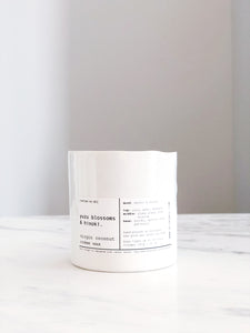 YUZU BLOSSOM & HINOKI | VIRGIN COCONUT CRÈME WAX & WOODEN WICK CANDLE