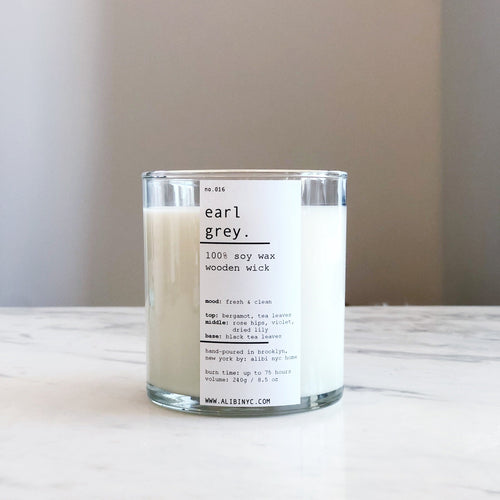 EARL GREY | 100% SOY WOODEN WICK CANDLE