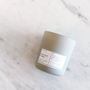 SANDALWOOD & SMOKE | VIRGIN COCONUT CRÈME WAX & WOODEN WICK CANDLE