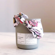 Load image into Gallery viewer, ALIBI NYC X CJW COLLAB | SANDALWOOD &amp; SMOKE COCONUT CREME CANDLE + CANDY CRUSH HAIRBAND