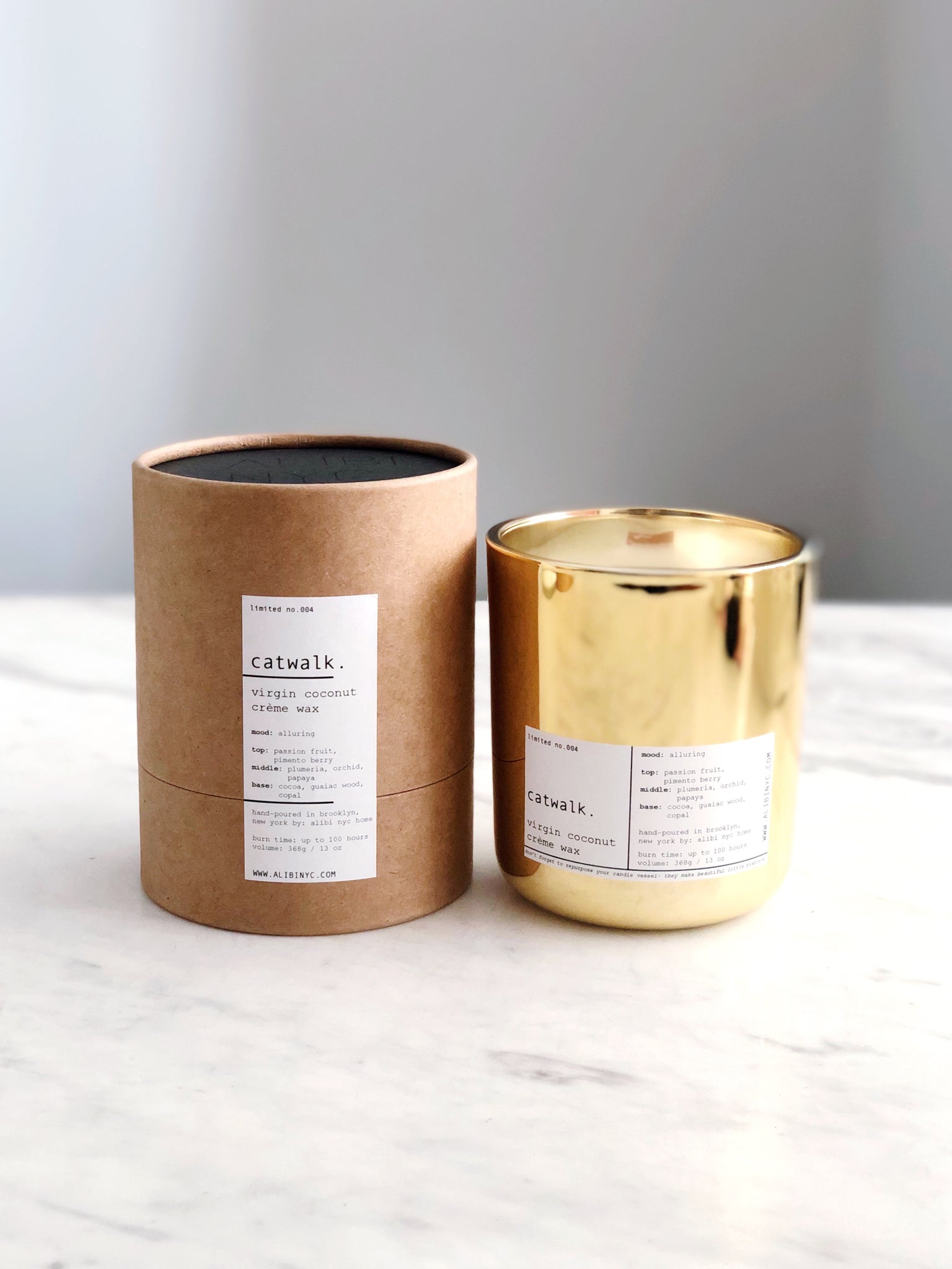 JUST PEACHY  100% SOY WOODEN WICK CANDLE – ALIBI NYC