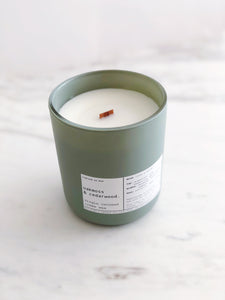 OAKMOSS & CEDARWOOD | VIRGIN COCONUT CRÈME WAX & WOODEN WICK CANDLE