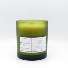 Load image into Gallery viewer, PALO SANTO &amp; SAGE | VIRGIN COCONUT CRÈME WAX &amp; WOODEN WICK CANDLE