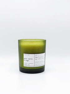 PALO SANTO & SAGE | VIRGIN COCONUT CRÈME WAX & WOODEN WICK CANDLE