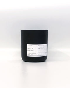 HONEY & BOURBON | VIRGIN COCONUT CRÈME WAX & WOODEN WICK CANDLE