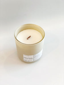 LEMON BLOSSOM & OCEAN BREEZE | VIRGIN COCONUT CRÈME WAX & WOODEN WICK CANDLE