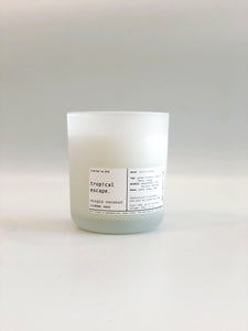 TROPICAL ESCAPE | VIRGIN COCONUT CRÈME WAX & WOODEN WICK CANDLE