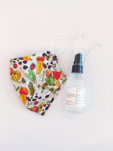 ALIBI NYC X CJW EXCLUSIVE | LEMON BLOSSOM & OCEAN BREEZE HAND SANITIZER SPRAY + EAT YOUR VEGGIES MASK