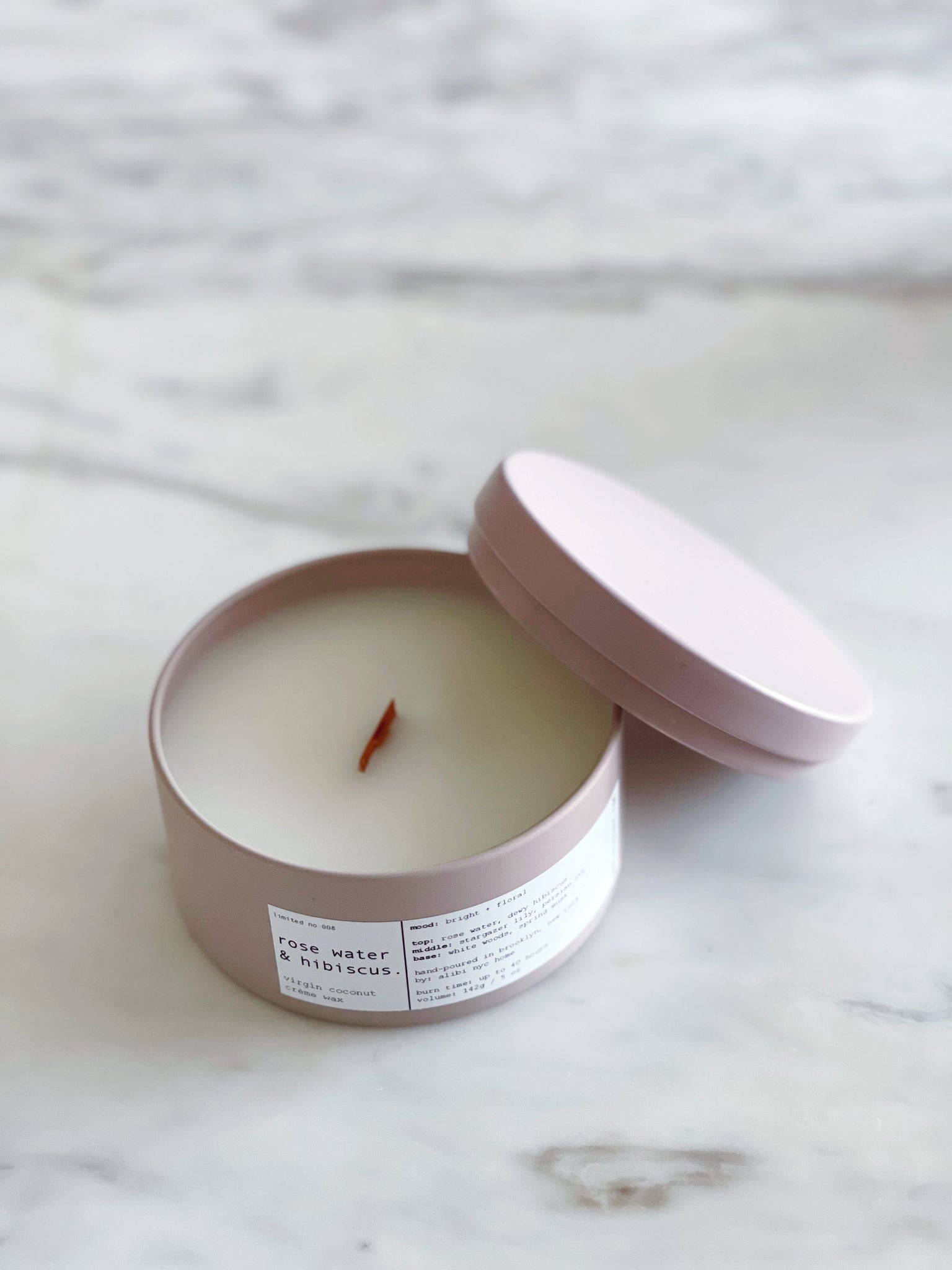 JUST PEACHY  100% SOY WOODEN WICK CANDLE – ALIBI NYC