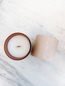 SEA SALT & YUZU | VIRGIN COCONUT CRÈME WAX & WOODEN WICK CANDLE