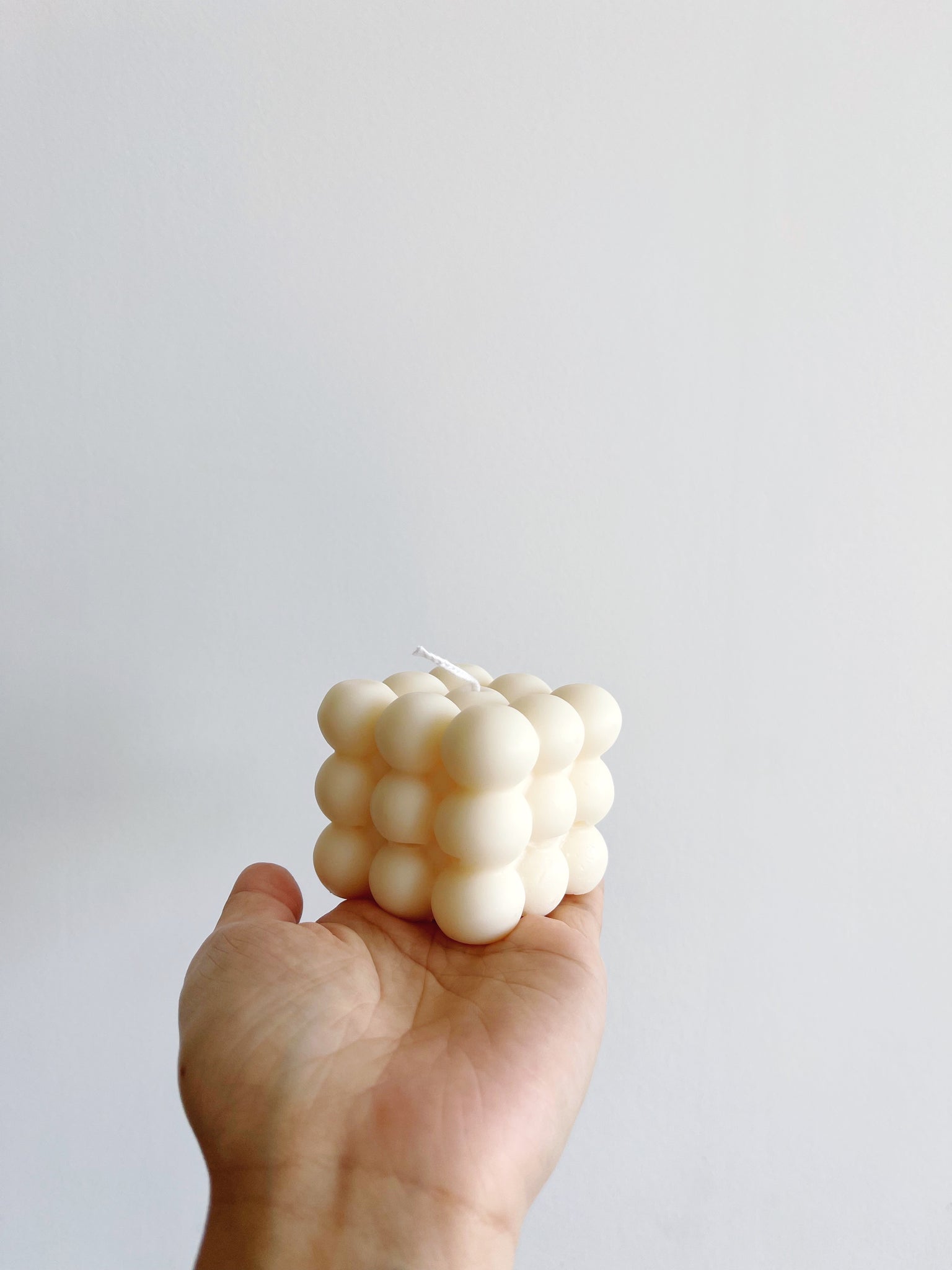 Soy Bubble cube candles, Caramel, sandalwood