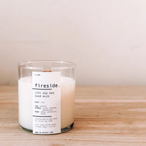 FIRESIDE | 100% SOY WOODEN WICK CANDLE