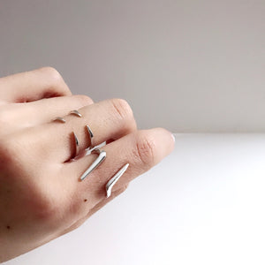 Talon Claw Ring paired with our Parallel Talon Ring