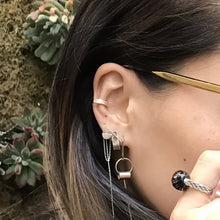 Load image into Gallery viewer, DOUBLE RIM GEM EARCUFF