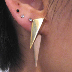 DOUBLE SIDED POINT STUD EARRINGS