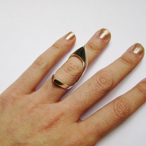 DOUBLE POINTED KNUCKLE RING