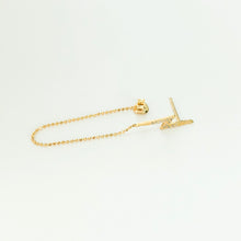 Load image into Gallery viewer, LIGHTNING BOLT + CHAIN EARRINGS