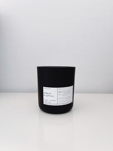 TOBACCO & SAFFRON | VIRGIN COCONUT CRÈME WAX & WOODEN WICK CANDLE