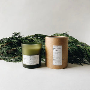 PALO SANTO & SAGE | VIRGIN COCONUT CRÈME WAX & WOODEN WICK CANDLE