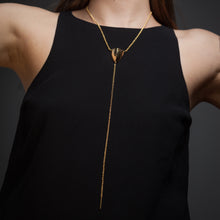 Load image into Gallery viewer, PENDULUM SHIELD NECKLACE