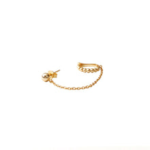 Load image into Gallery viewer, ROUNDED STUD, CHAIN + EARCUFF