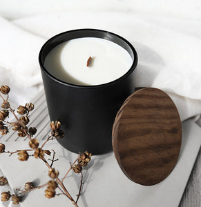 HONEY & BOURBON | VIRGIN COCONUT CRÈME WAX & WOODEN WICK CANDLE